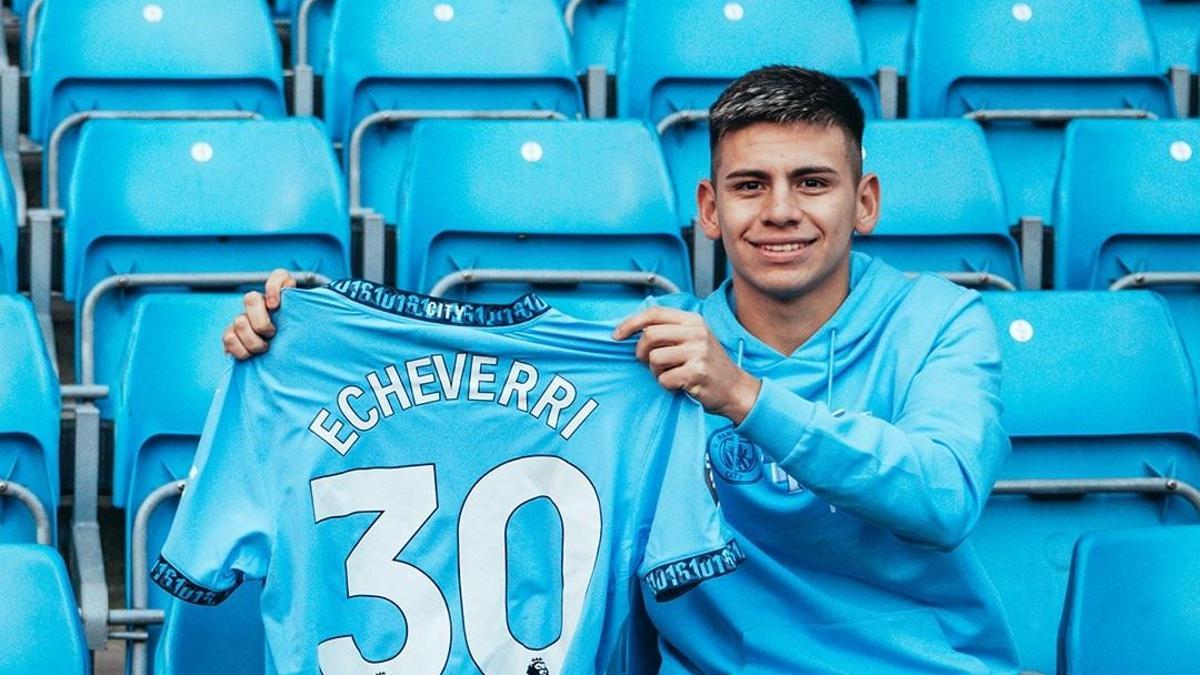 Arjantin’in yeni yıldızı Claudio Echeverri, Manchester City kadrosuna katıldı